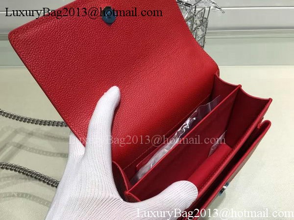 Yves Saint Laurent Cross-body Shoulder Bag Y13928 Red