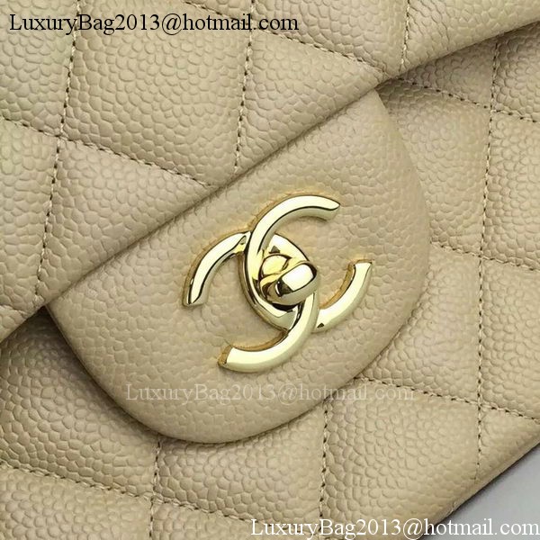 Chanel Classic Flap Bag Original Cannage Patterns A1119 Apricot