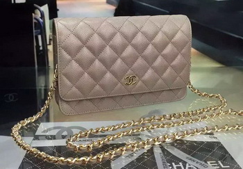 Chanel mini Flap Bag Cannage Pattern A8373 Grey