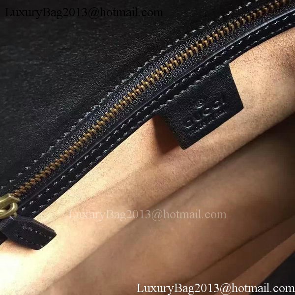 Gucci GG Marmont Matelasse Shoulder Bag 443497 Black