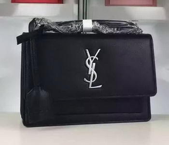Yves Saint Laurent Cross-body Shoulder Bag Y8816 Black
