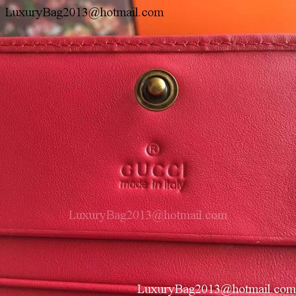 Gucci GG Marmont Card Case 443125 Red