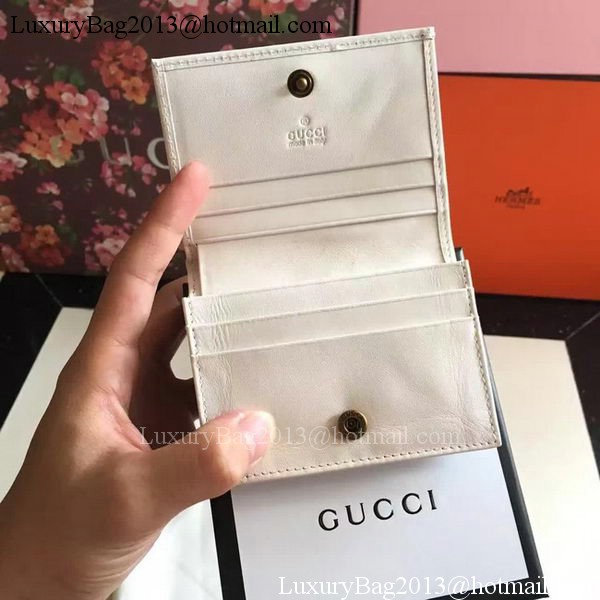 Gucci GG Marmont Card Case 443125 White