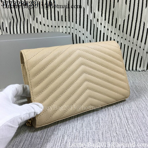 YSL Classic Monogramme Flap Bag Cannage Pattern Y377828L Apricot