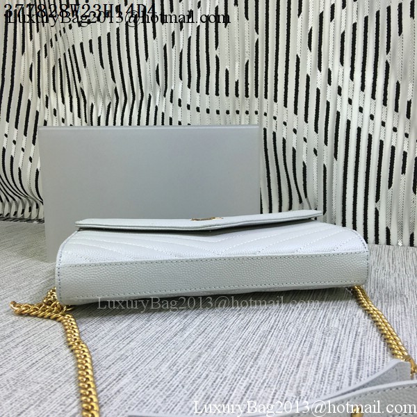 YSL Classic Monogramme Flap Bag Cannage Pattern Y377828L OffWhite