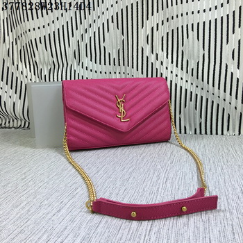 YSL Classic Monogramme Flap Bag Cannage Pattern Y377828L Rose