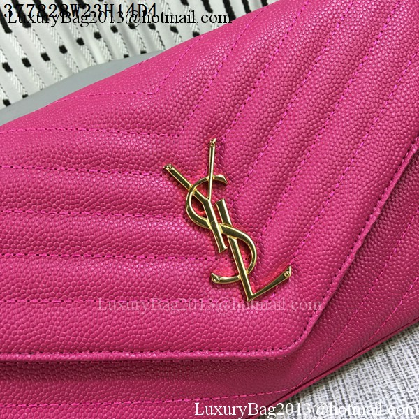 YSL Classic Monogramme Flap Bag Cannage Pattern Y377828L Rose