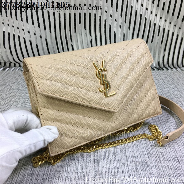 YSL Classic Monogramme Flap Bag Cannage Pattern Y377828S Apricot