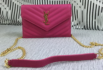 YSL Classic Monogramme Flap Bag Cannage Pattern Y377828S Rose