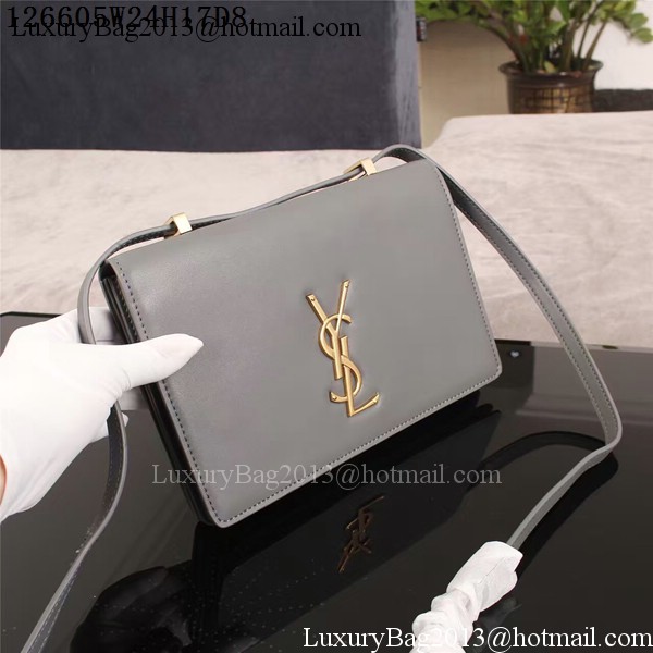 Yves Saint Laurent Monogramme Cross-body Shoulder Bag 126605 Grey