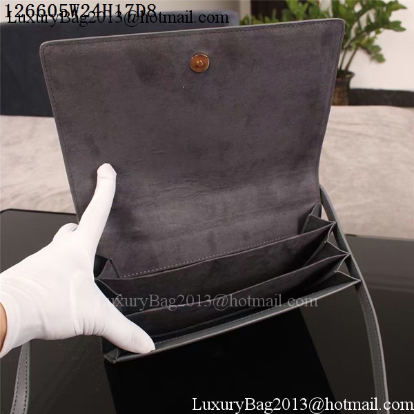 Yves Saint Laurent Monogramme Cross-body Shoulder Bag 126605 Grey