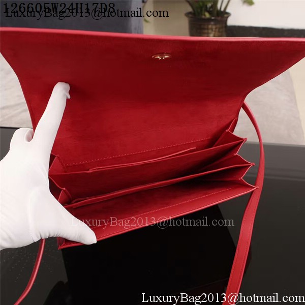 Yves Saint Laurent Monogramme Cross-body Shoulder Bag 126605 Red