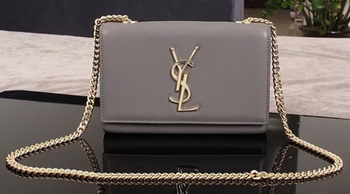 Yves Saint Laurent Monogramme Cross-body Shoulder Bag 1311228 Grey