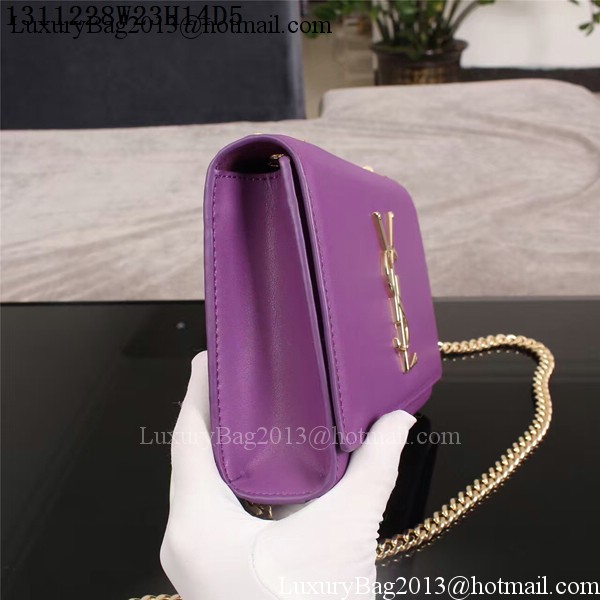 Yves Saint Laurent Monogramme Cross-body Shoulder Bag 1311228 Purple