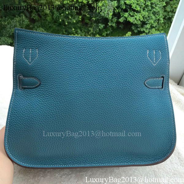 Hermes Jypsiere 31CM Shoulder Bag Calfskin Leather H0880 Blue