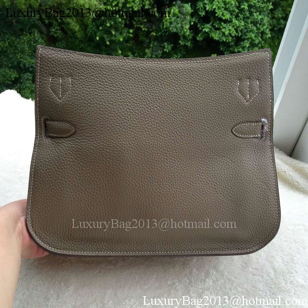 Hermes Jypsiere 31CM Shoulder Bag Calfskin Leather H0880 Grey