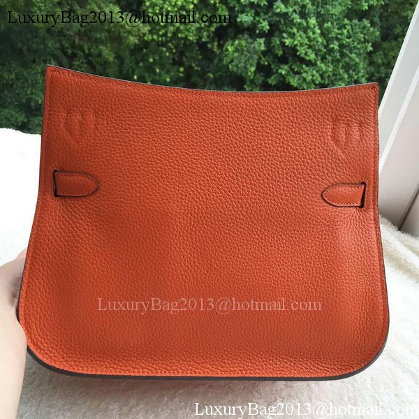 Hermes Jypsiere 31CM Shoulder Bag Calfskin Leather H0880 Orange
