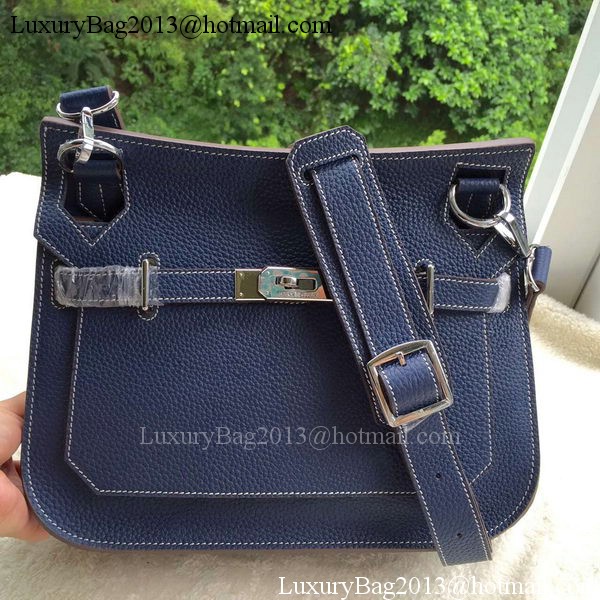 Hermes Jypsiere 31CM Shoulder Bag Calfskin Leather H0880 Royal