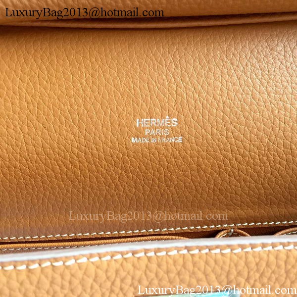 Hermes Jypsiere 31CM Shoulder Bag Calfskin Leather H0880 Wheat