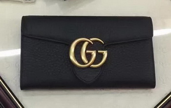 Gucci GG Marmont Continental Wallet 400586 Black