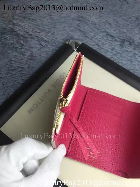 Louis Vuitton Damier Azur Canvas VICTORINE WALLET N58114 Red