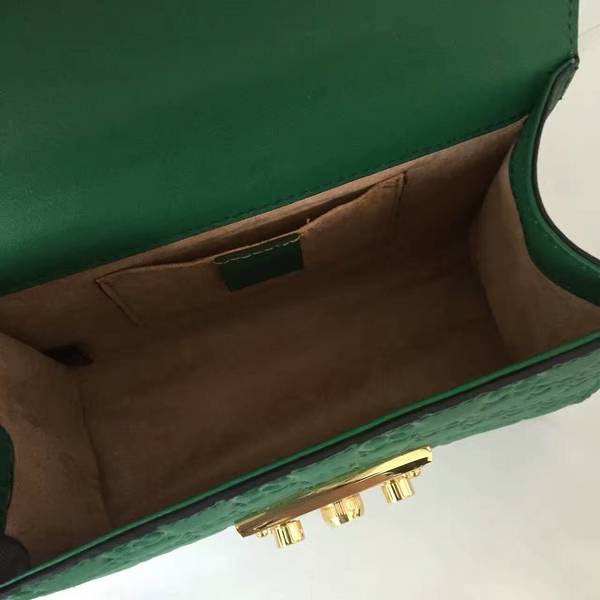 Gucci Padlock Gucci Signature Mini Shoulder Bag 409487A Green Gucci Padlock Gucci Signature Mini Shoulder Bag 409487A Green