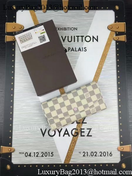 Louis Vuitton Damier Azur Canvas Emilie Wallet N60696