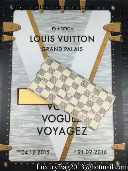 Louis Vuitton Damier Azur Canvas Emilie Wallet N60696