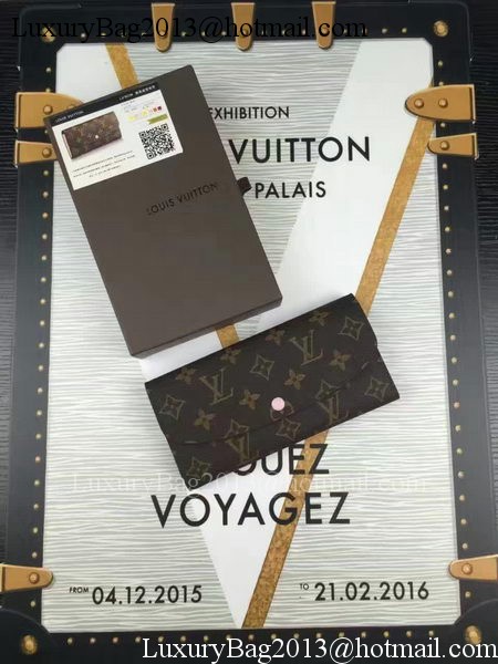 Louis Vuitton Monogram Canvas Emilie Wallet M60696 Pink