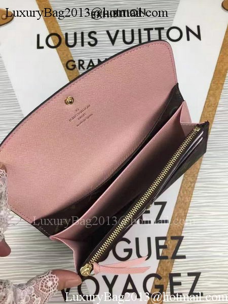 Louis Vuitton Monogram Canvas Emilie Wallet M60696 Pink