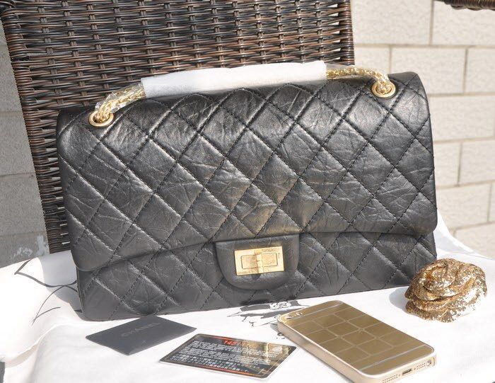 Chanel Sheepskin Leather Flap Bag 17222 Black