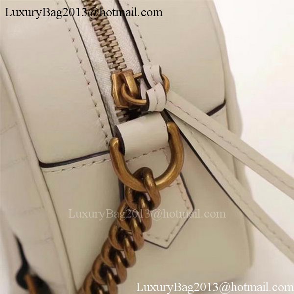 Gucci GG Marmont Matelasse Shoulder Bag 447632 OffWhite