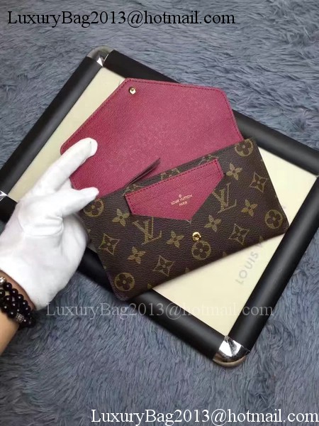Louis Vuitton Monogram Canvas JEANNE WALLET M62155 Red