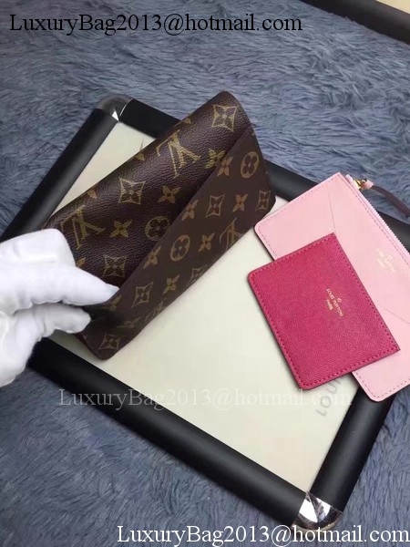 Louis Vuitton Monogram Canvas JEANNE WALLET M62155 Rose