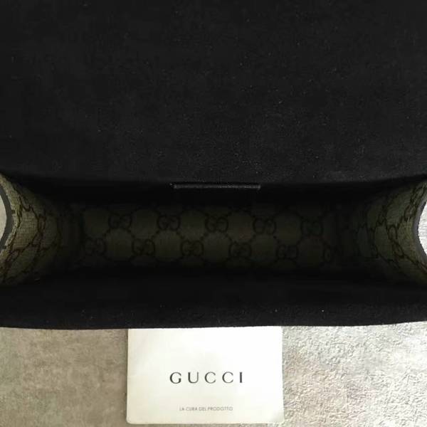 Gucci Mini Dionysus GG Canvas Shoulder Bag 421970 Black