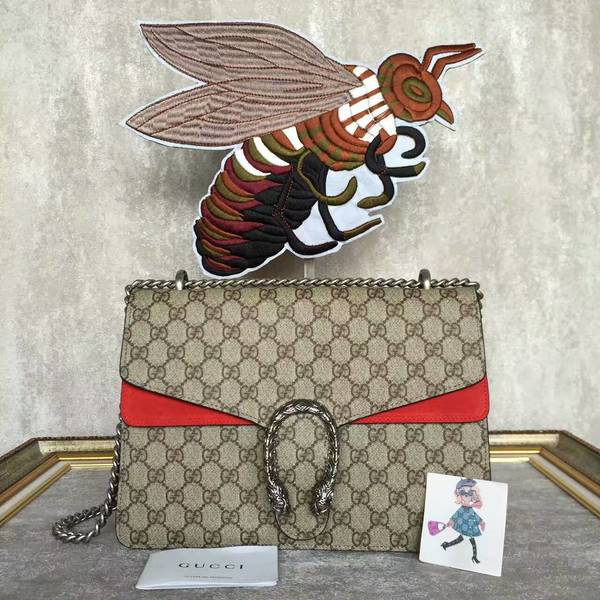 Gucci Dionysus GG Canvas Shoulder Bag 403348 Red