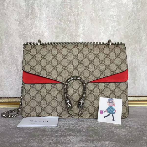 Gucci Dionysus GG Canvas Shoulder Bag 403348 Red