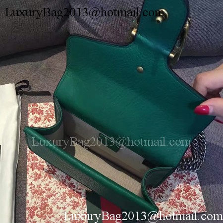 Gucci Dionysus Lichee Pattern Mini Shoulder Bag 421970 Green