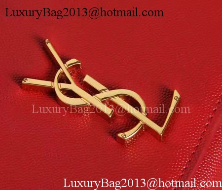 Saint Laurent mini Monogramme Cross-body Shoulder Bag 326076 Red