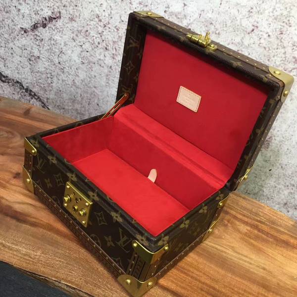 Louis Vuitton Monogram Canvas Treasure Box 40666 Red