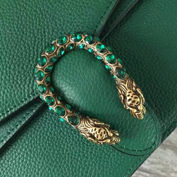 Gucci Dionysus Lichee Pattern Medium Shoulder Bag 400249 Green