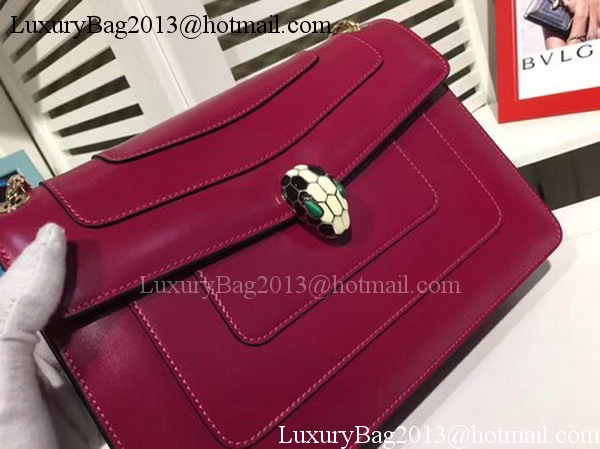 BVLGARI Medium Shoulder Bag Calfskin Leather BG2281 Purple