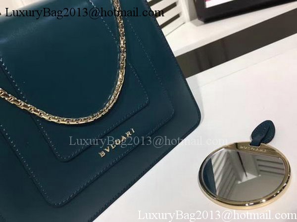 BVLGARI Serpenti Forever Bag Patent Leather BG2280 Blue