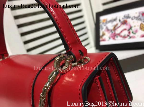 BVLGARI Serpenti Forever Bag Patent Leather BG2280 Red