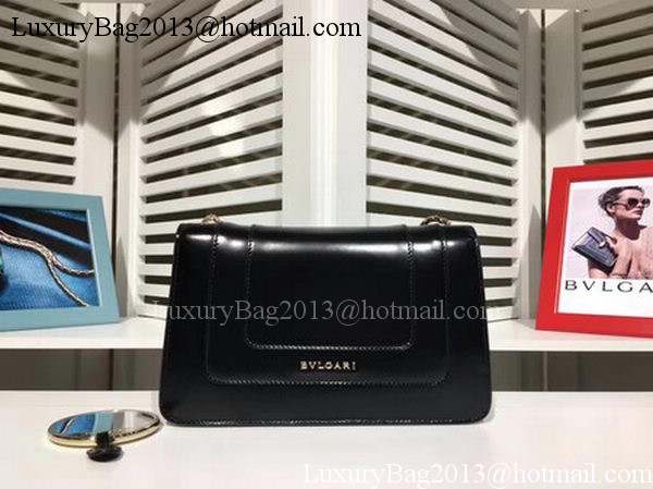 BVLGARI mini Shoulder Bag Calfskin Leather BG2282 Black