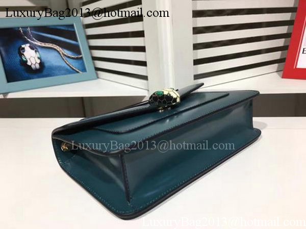 BVLGARI mini Shoulder Bag Calfskin Leather BG2282 Blue