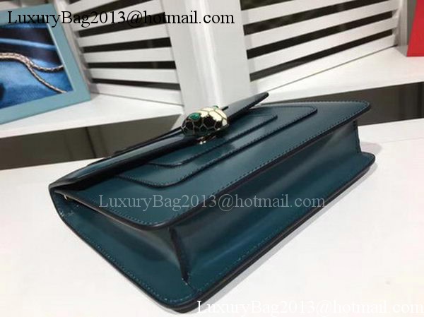 BVLGARI mini Shoulder Bag Calfskin Leather BG2283 Blue