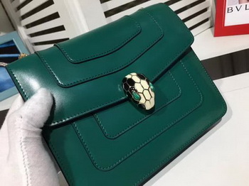 BVLGARI mini Shoulder Bag Calfskin Leather BG2283 Green