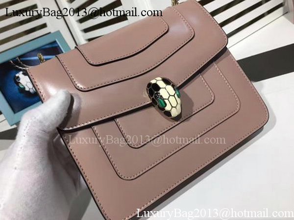 BVLGARI mini Shoulder Bag Calfskin Leather BG2283 Pink