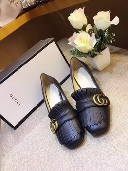 Gucci Casual Shoes Leather GG1127 Black